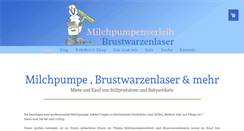 Desktop Screenshot of milchpumpenverleih.com